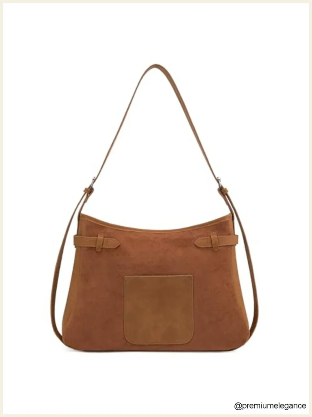 Soft Slouchy Hobo Tote Bag with Adjustable Strap, Faux Suede Handbag for Daily